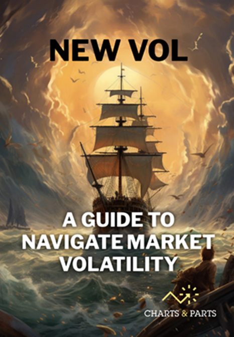 New Vol ebook cover — A Guide to Navigate Market Volatility, by Charts & Parts