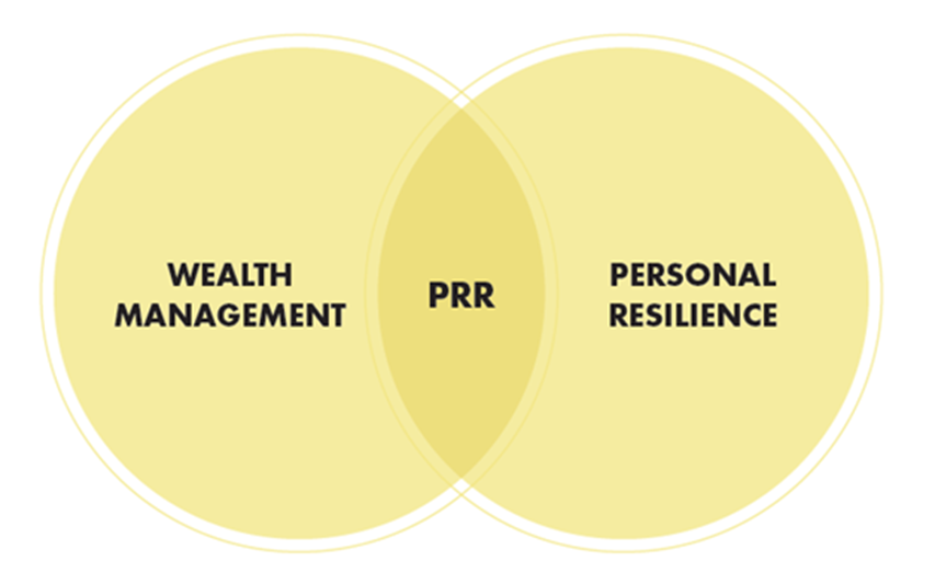 Personal Resilience Report — Venn diagram showing the intersection of Wealth Management and Personal Resilience